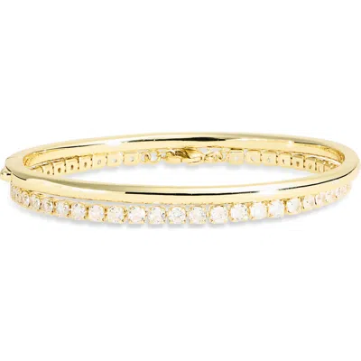 Argento Vivo Sterling Silver Set Of 2 Tennis & Bangle Bracelets In Gold