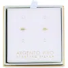 Argento Vivo Sterling Silver Set Of 3 Two-tone Stud Earrings In Multi