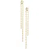 Argento Vivo Sterling Silver Singapore Chain Fringe Drop Earrings In Gold