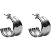 Argento Vivo Sterling Silver Small Double Row Hoop Earrings