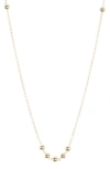 ARGENTO VIVO STERLING SILVER STATION BEADED NECKLACE