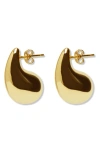 Argento Vivo Teardrop Stud Earring In Gold