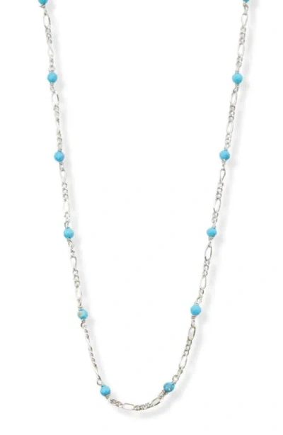 Argento Vivo Sterling Silver Turquoise Figar Chain Necklace