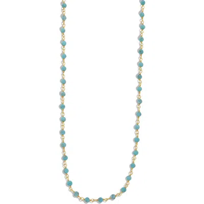 Argento Vivo Sterling Silver Turquoise Necklace In Metallic