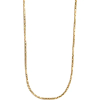 Argento Vivo Sterling Silver Twisted Chain Necklace In Gold