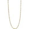 Argento Vivo Sterling Silver Two-tone Interlock Twisted Chain Necklace In Multi