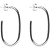Argento Vivo Sterling Silver U-shape Hoop Earrings In Silver