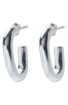 Argento Vivo Sterling Silver U-shape Hoop Earrings