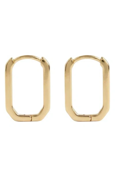 Argento Vivo Sterling Silver U-hoop Earrings In Gold