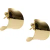 Argento Vivo Sterling Silver Wide Sculptural Hoop Earrings In Gold
