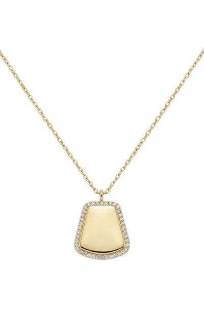 Argento Vivo Tag Pendant Necklace In Gold