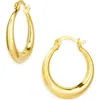 Argento Vivo Tapered Hoop Earrings