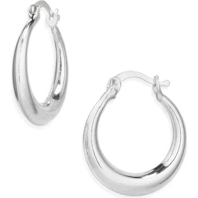 Argento Vivo Tapered Hoop Earrings