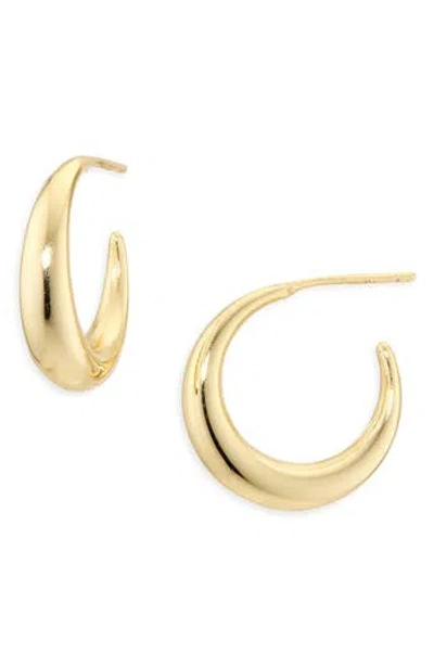 Argento Vivo Tapered Hoop Earrings In Gold