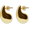 Argento Vivo Teardrop Stud Earring