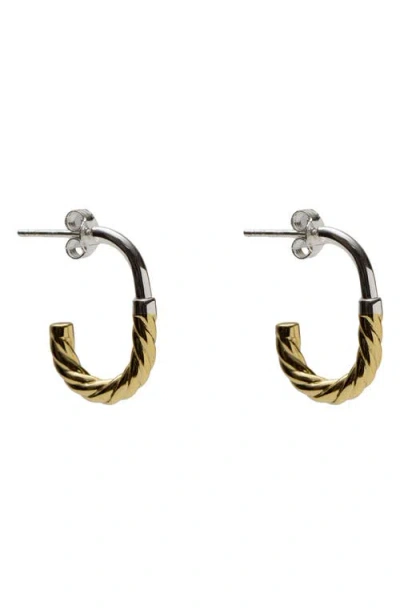 Argento Vivo Textured Hoop Earrings