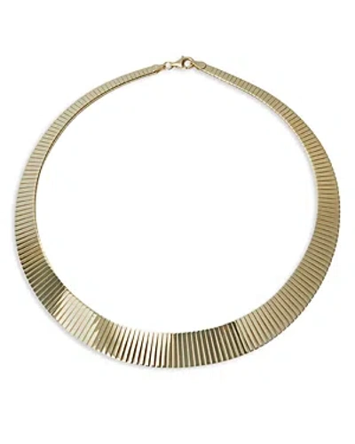 Argento Vivo Textured Statement Collar Necklace, 15 In Gold