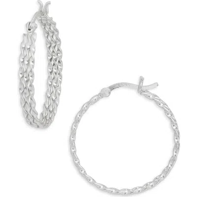 Argento Vivo Triple Graduated Hoop Earrings In Metallic