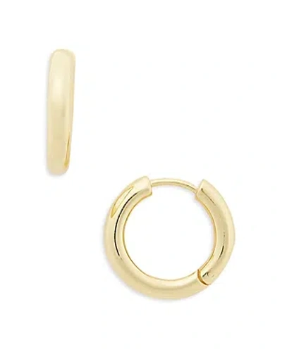 Argento Vivo Tube Sterling Silver & 18k Gold Plated Sterling Silver Hoop Earrings, 0.5 Diameter In Gray