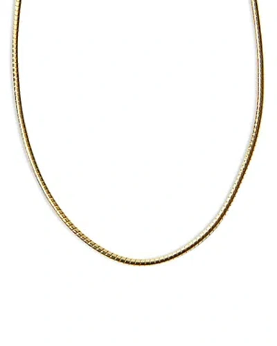 Argento Vivo Tubogas Chain Collar Necklace, 17-19 In Gold