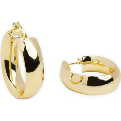 Argento Vivo Tubular Hoop Earrings In Gold