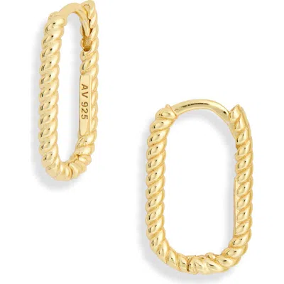 Argento Vivo Twisted Hoop Earrings In Gold