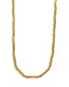 Argento Vivo Twisted Mixed Chain Thick Collar Necklace In 18k Gold Plated Sterling Silver, 16-18 In Gold