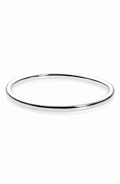 Argento Vivo Two-tone Convex Cuff Bracelet In Silver