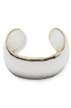 Argento Vivo Two-tone Convex Cuff Bracelet In Two Tone