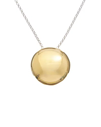 Argento Vivo Two-tone Dome Necklace In Gold