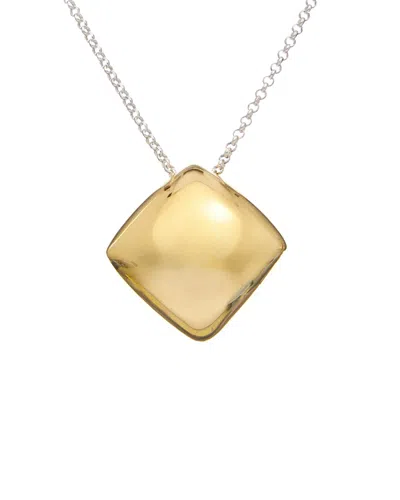Argento Vivo Two-tone Dome Necklace In Gold