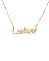 Argento Vivo Vermeil Cz All Luck Necklace