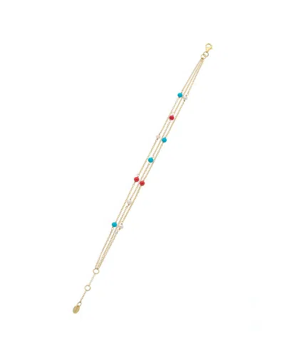 ARGENTO VIVO ARGENTO VIVO VERMEIL MULTI-STRAND BRACELET