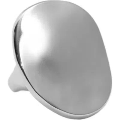 Argento Vivo Wavy Oval Ring In Silver