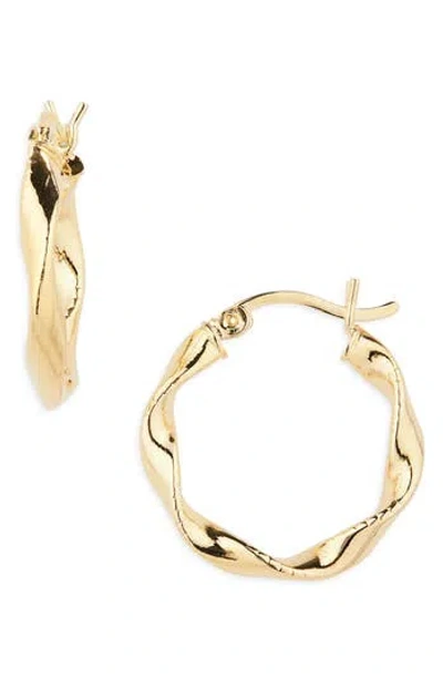 Argento Vivo Wavy Twist Hoop Earrings