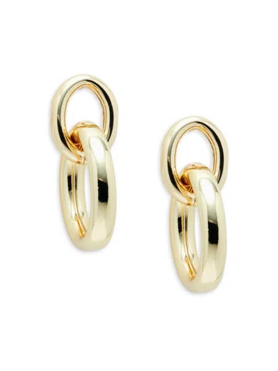 Argento Vivo Women's 14k Goldplated Link Drop Earrings