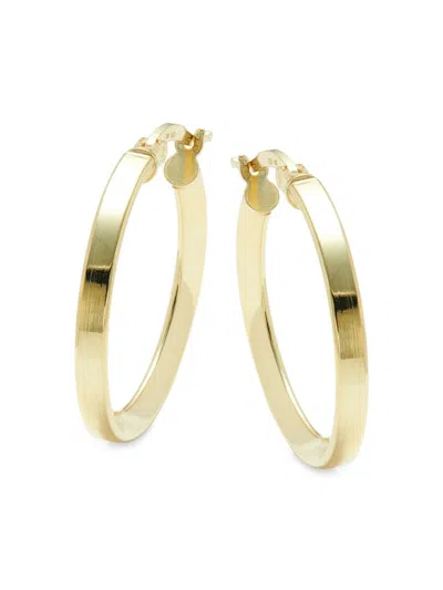 Argento Vivo Women's 18k Goldplated Sterling Silver Hoop Earrings