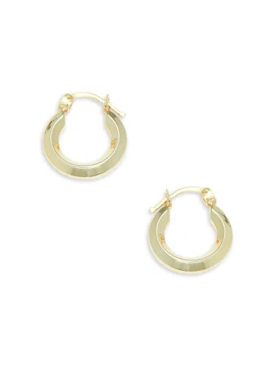 Argento Vivo Women's 18k Goldplated Sterling Silver Tube Hoop Earrings