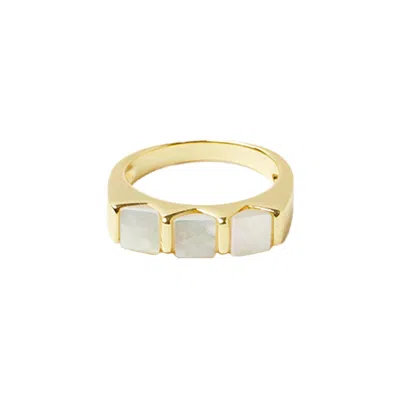 Argento Vivo Women's Blue The Sonny Ring - Gold & Turquoise