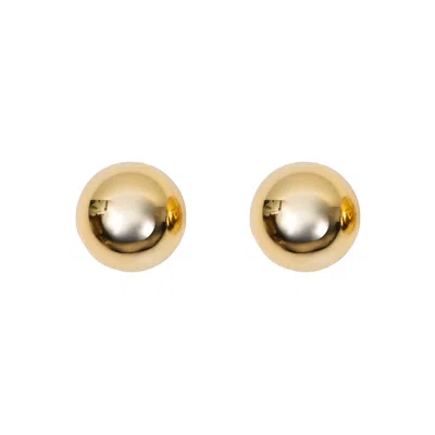 Argento Vivo Women's Gold Dottie Stud