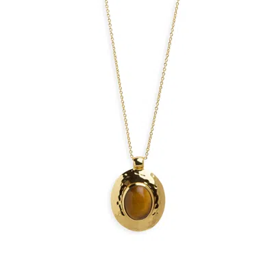 Argento Vivo Women's Gold Terra Necklace — Tiger's Eye