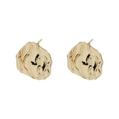Argento Vivo Women's Gold The Ruffle Post Earring