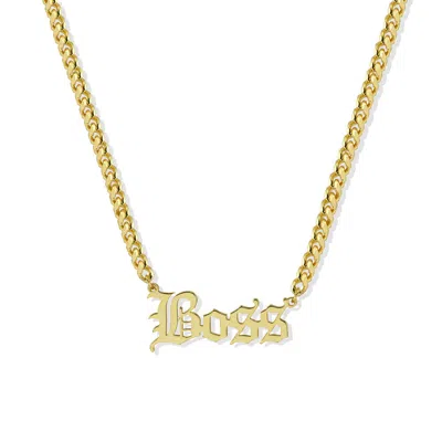 Argento Vivo Women's Gothic Boss Necklace - Gold