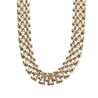 Argento Vivo Women's Panthera Link Necklace - Gold