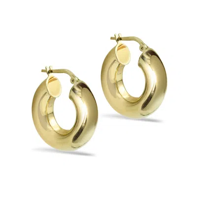 Argento Vivo Women's Penelope Tube Hoop - Gold