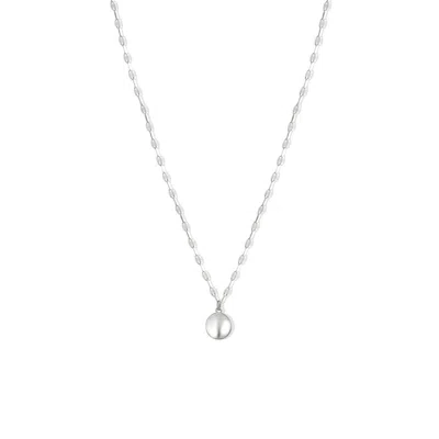 Argento Vivo Women's Round Pendant Necklace - Silver