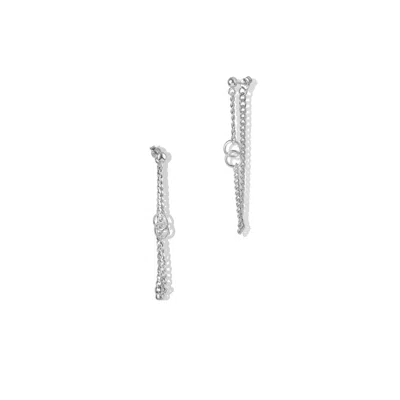 Argento Vivo Women's Silver The Roxe Chain Link Earring