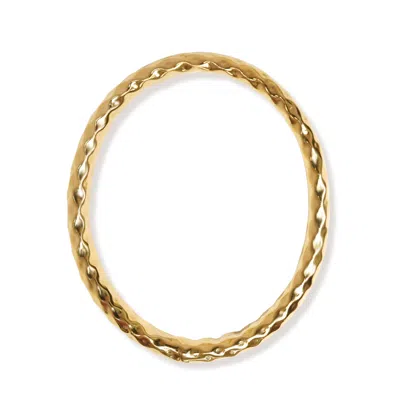 Argento Vivo Women's Sirocco Oval Bangle - Silver