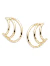 Argento Vivo Women's Studio 14k Goldplated Hoop Earrings In Brass