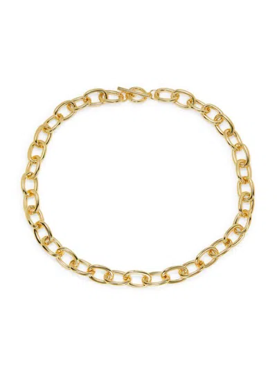 Argento Vivo Women's Studio 14k Goldplated Link Chain Necklace